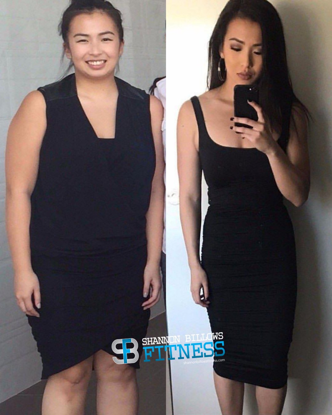 Coaching client before and after