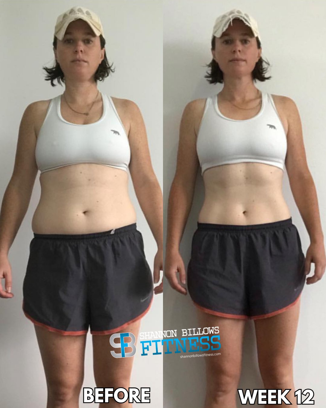 Coaching client before and after