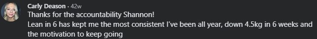 Client message about their results
