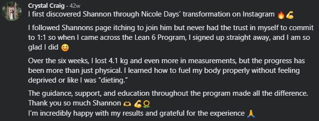 Client message about their results